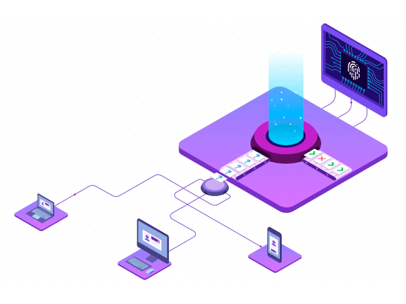 SVG Animation animation cross platform identity illustration isometric machine learning svg verification