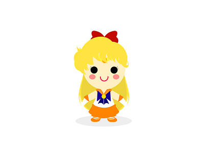 Sailor Venus art cute digital art digital painting fan art illustration sailor moon sailor venus