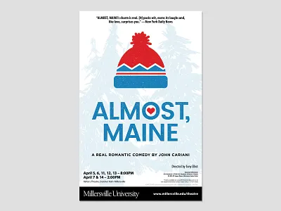 ALMOST, MAINE (Final) poster theatre