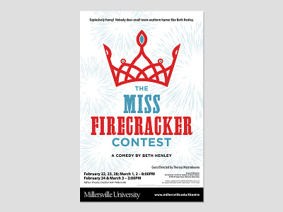 MISS FIRECRACKER CONTEST (Final) poster theatre