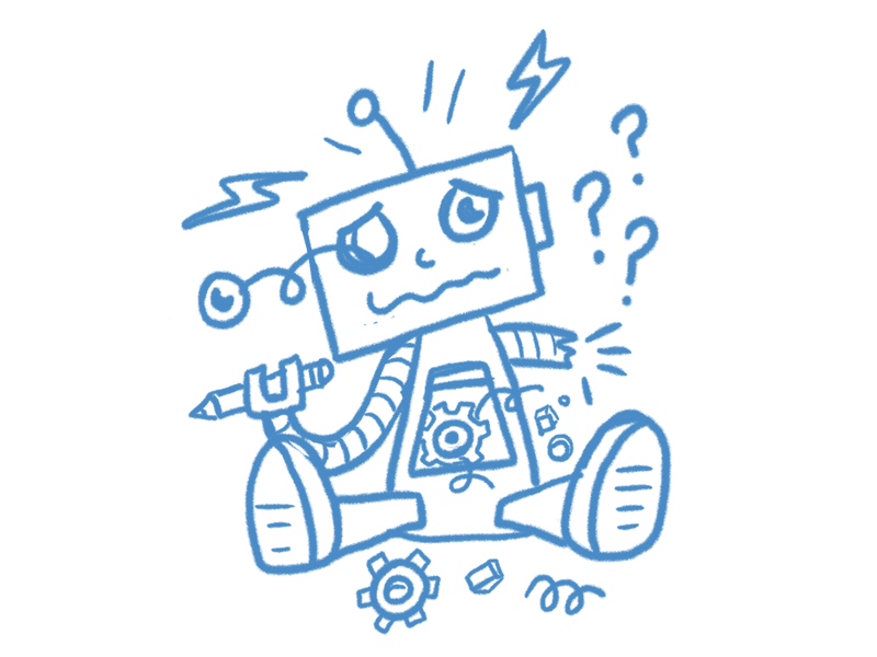 Creative Syndromes cartoon cute diamond heart icons illustration likes line work love mask robot thick line