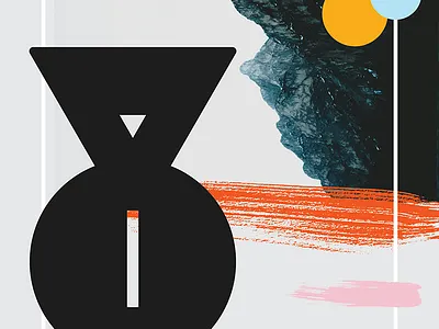 8 36 days of type collage colorful cutout dropcap lettering modern type typography