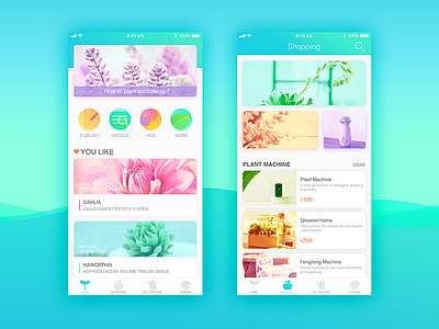 Planting is life botany color plants smart succulent ui ux