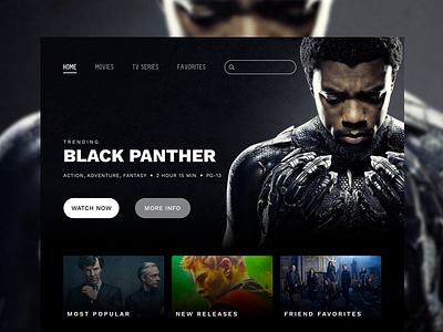Daily UI #025 TV App daily ui marvel tv tv app ui design uiux user interface ux design