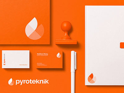 Pyroteknik brand brand design fire graphic hunap hunapstudio identity illustration illustrator logo logos orange