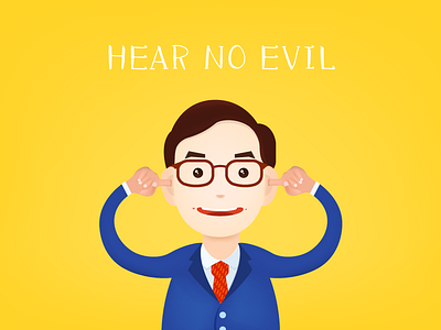 Hear no evil illustrations imagery marketplace photos style typography ui ux web