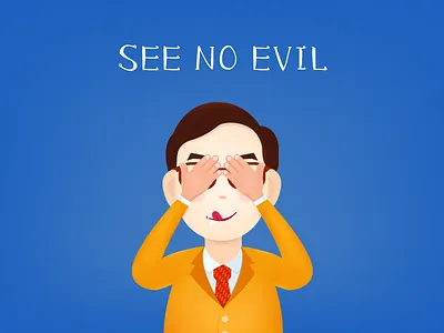 See no evil illustrations imagery marketplace photos style typography ui ux web