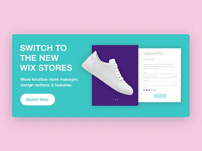 Product Banner design pink product sneakers web