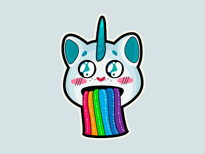 stickers cat-unicorn (unicat) cat sticker stickers unicorn