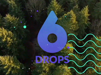 6 drops animation design drop minimal motion design motion graphics pattern six