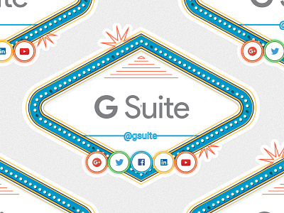 G Suite Stickers google gsuite lights print social media stickers vegas