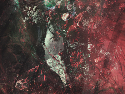 Oblivion Vase manipulation painting photo portrait retouch texture