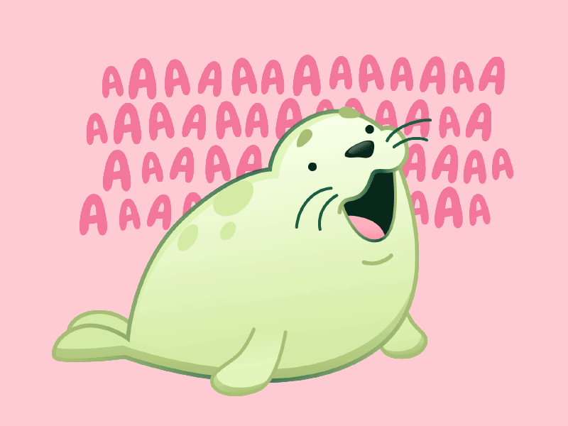 Sticker Pack Preview animals cake character design expressions pastel round seals