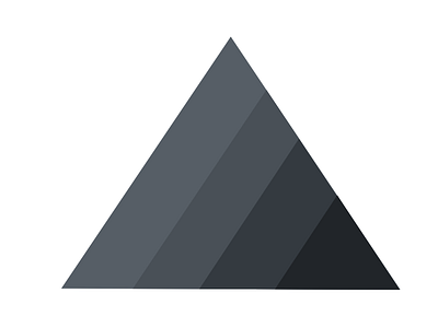 The Triad geometric minimal shade tattoo triangle