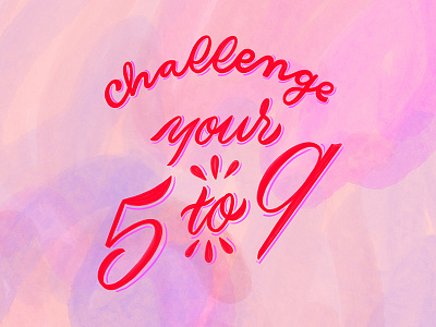 Drib Challenge adobe adobe creative cloud calligraphy challenge create cursive handlettering handwriting homwork lettering script typography