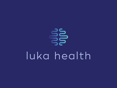 Luka Health brain branding health icon line logo logotype mark