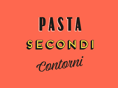 Jamie's Italian - Menu graphics graphic design typography