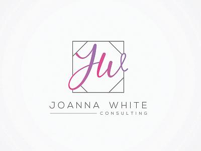 Logo Design for Joanna White Consulting brand brand identity consulting design female female consultant feminine graphic logo