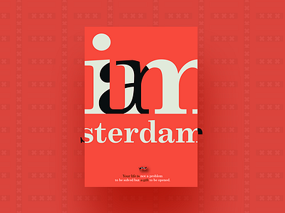 Iamsterdam chill designer graphic holland iamsterdam lettering logo mood red trip typography