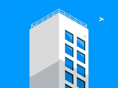 Minimal Isometric Building build building colorful isometric minimal