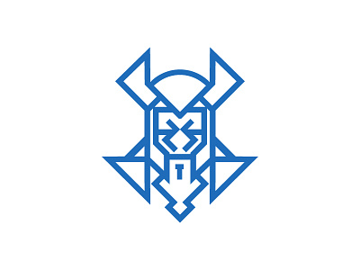 Loki - Norse God of Mischief art blue branding clean design flat god icon illustration logo minimal vector