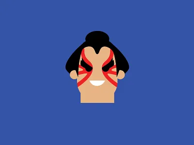 No.9 – E Honda blue character design cute ehonda flat colour illustration product designer typography retro street fighter vector