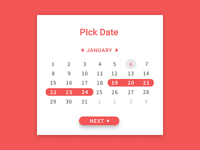 Daily UI 080 - Date Picker challenge dailyui dailyuichallenge date design picker ui uidesign ux uxdesign webdesign