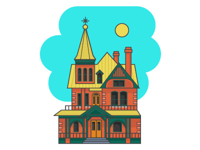 Roson House historic home illustration phoenix rosson house