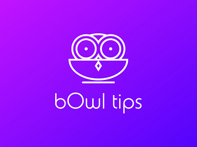 bOwl tips branding colorful design graphic logo logotype minimal