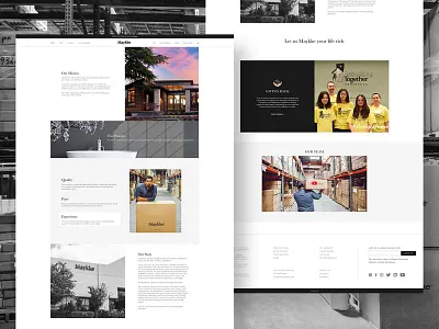 "Who Is Maykke" page about us page ui wed design