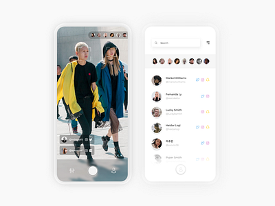 Saface | Facial Recognition App app design camera face ios mobile ui ux