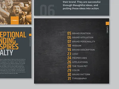 MESH brand book baton rouge brand book branding mesh texture