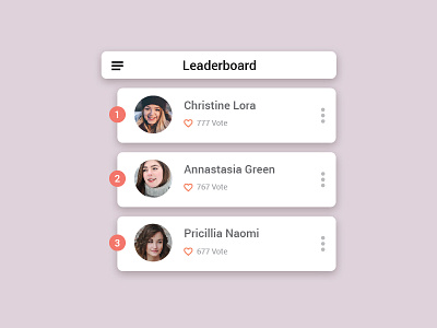 Day019 - Leaderboard 019 dailyui design leaderboard pop up ui