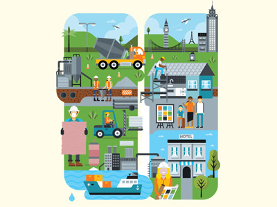 Fletchers Annual report illustration illustration infographic