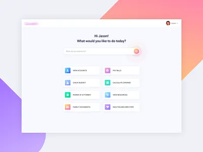 Main page design bills budget crm dashboard expense gradient healthcare payment saigon vietnam
