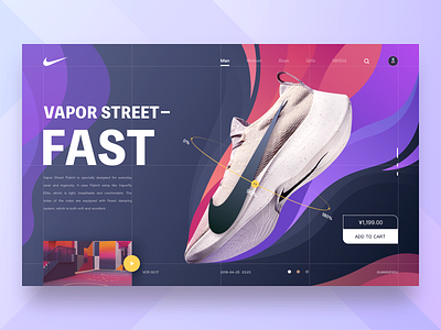 Nike Web-2 air app hiwow nike shopping shot ui web