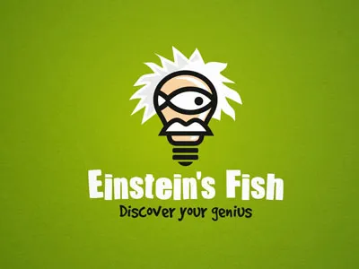 Einstein Fish and brand designer. identity logo