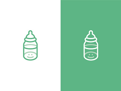 Milk Bottle baby bottle brandmark charity donation icon iconography logo design milk smile transparency