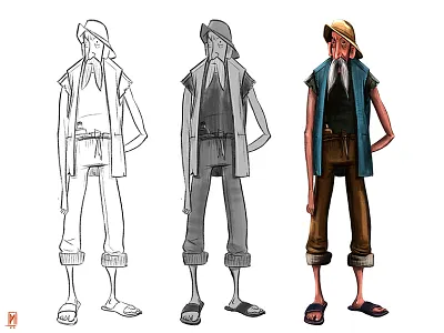 Skinnypaul art character design concept art design digital art illustration