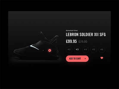 E-Commerce Shop cart clean daily ui dark nike shoes simple