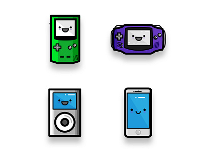 Daily UI #055 - Icon Set 054 dailyui gamboy icon iphone ipod logo portfolio retro ui user ux