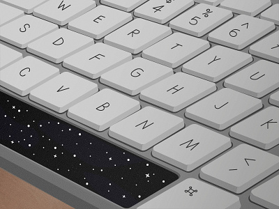 Space illustration illustrator imac keyboard mac pc space starts