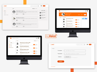 MyVoice civictech socialinnovation ui ux webapp