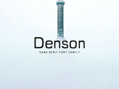 Denson Sans Serif Font Family font fonts geometric headline rounded sans serif text typeface vintage web web font