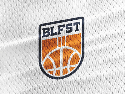 Belfast Basketball Logo . ball basketball belfast brand branding design icon identity logo orange sports