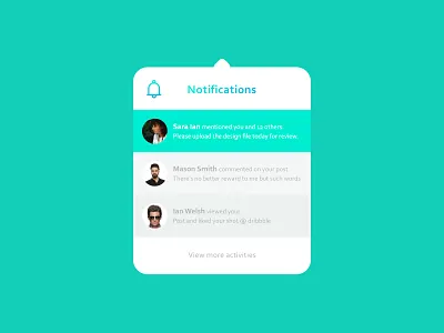 Round Notification Dropdown #07 colors dropdown header icons menu nav notification ui web web ui website