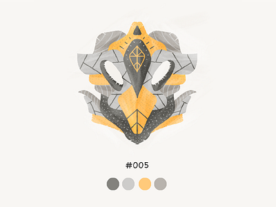 Masked Five color design illustration mask