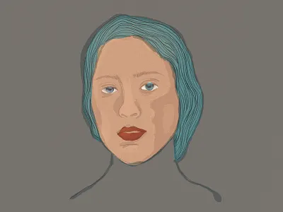 Portrait huion illustration portrait woman