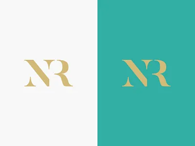 NR – Monogram branding exploration identity initials lawyer logo minimalism monogram personal branding serif