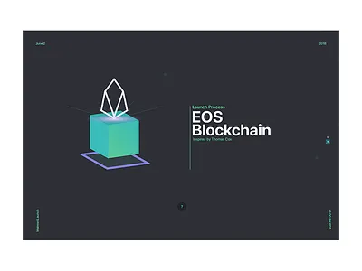 Unlocking the EOSIO Blockchain blcokchain crypto eos typography ui wip